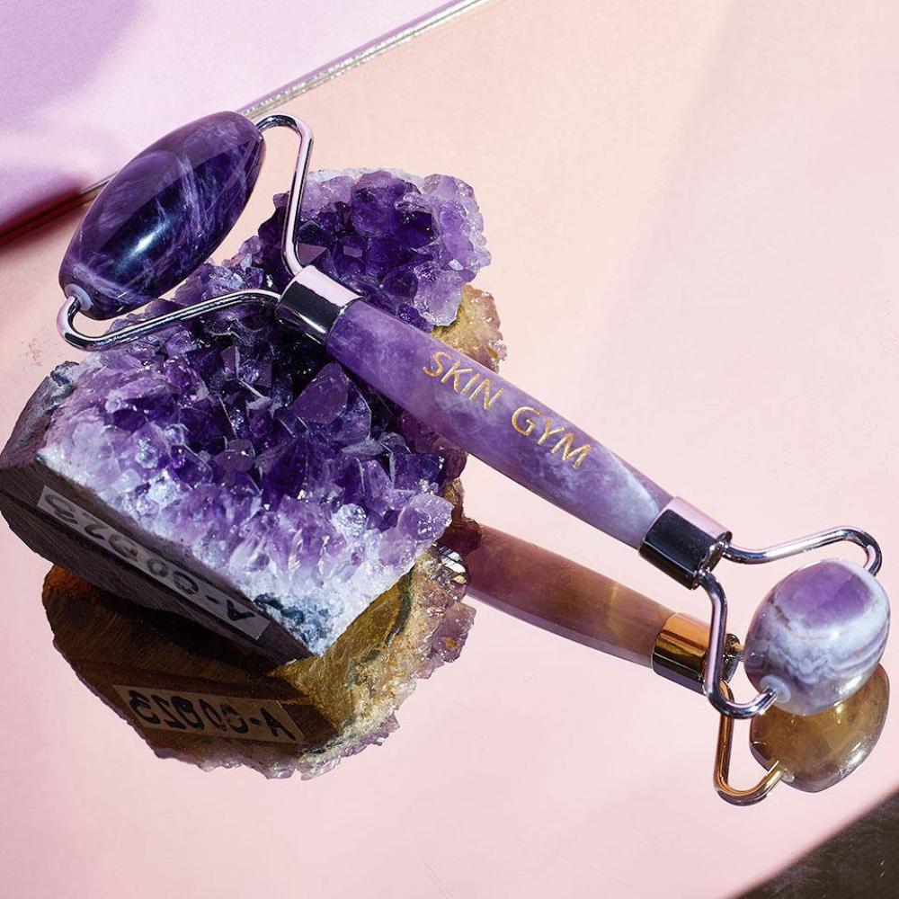 Skin Camp Amethyst Crystal Face Roller & Massager