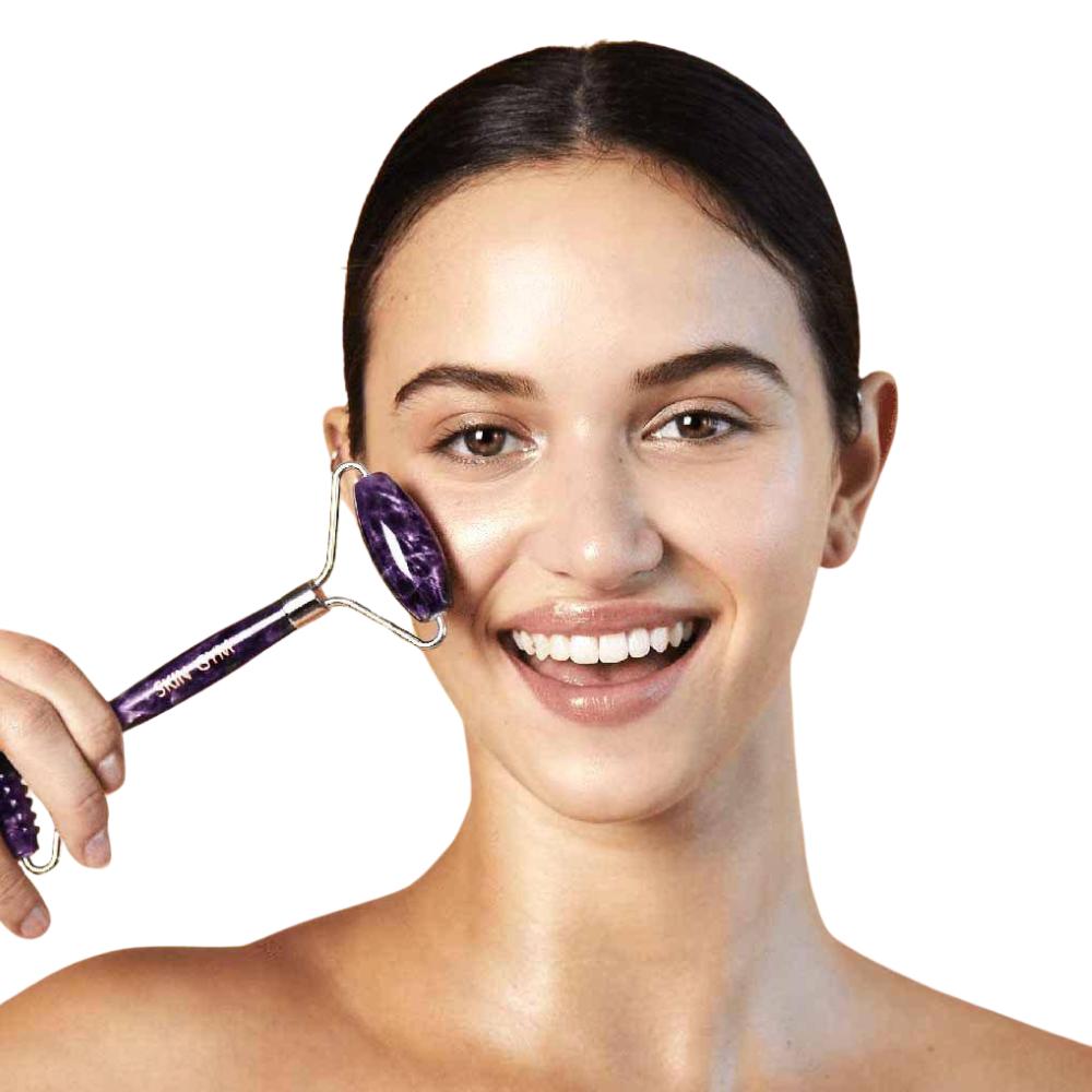 Skin Camp Amethyst Texturized Face Roller & Massager