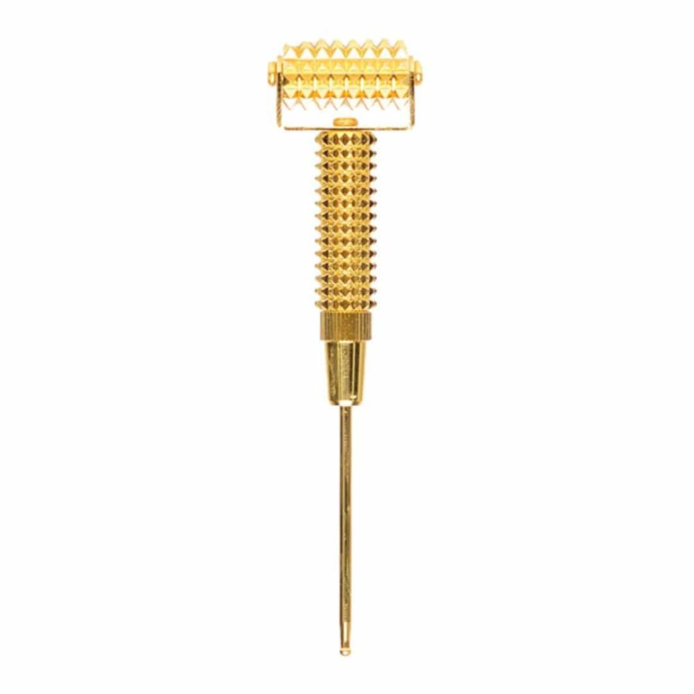 skin camp Gold Textured Face Roller & Massager