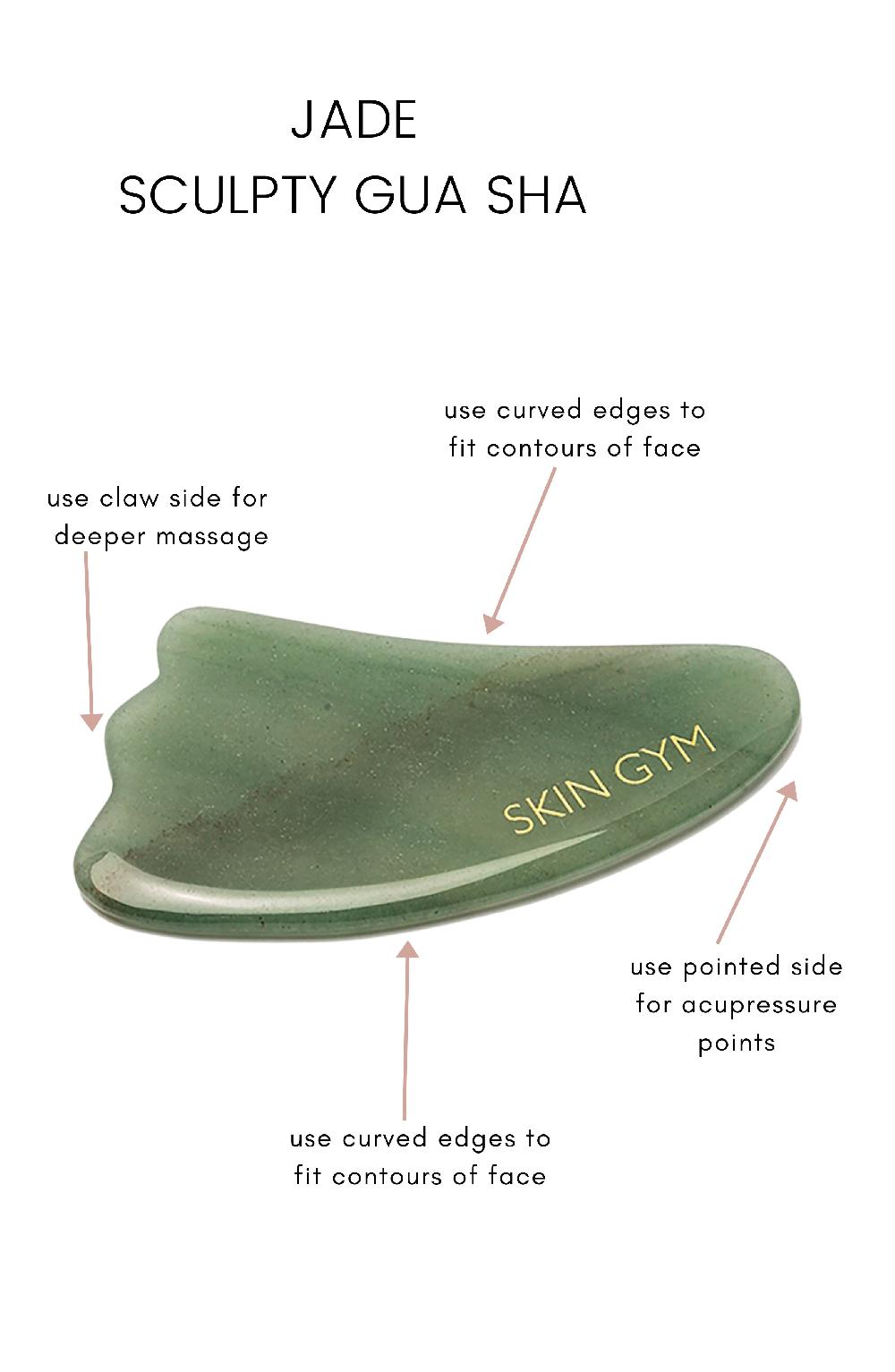 Skin Camp Jade Gua Sha Crystal Face Sculptor