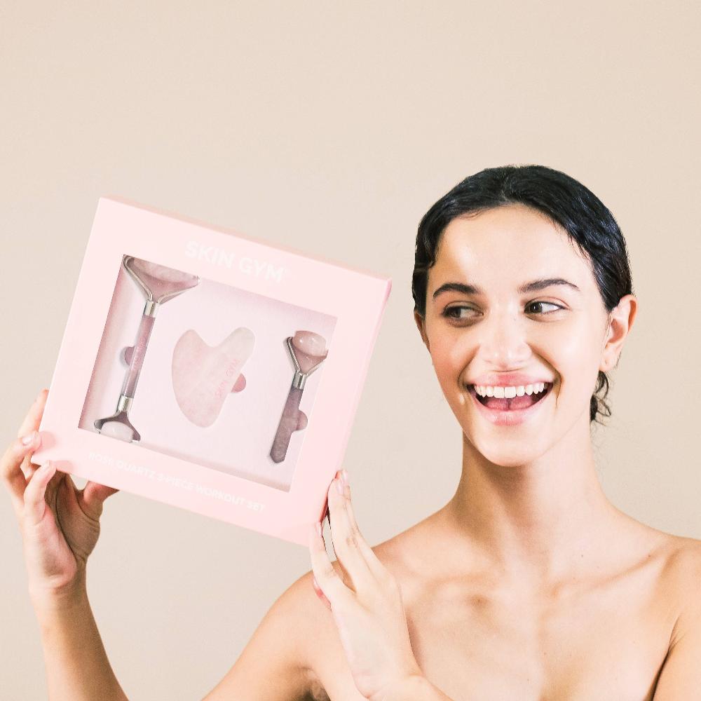 Skin Camp Rose Quartz 3 Piece Workout Set