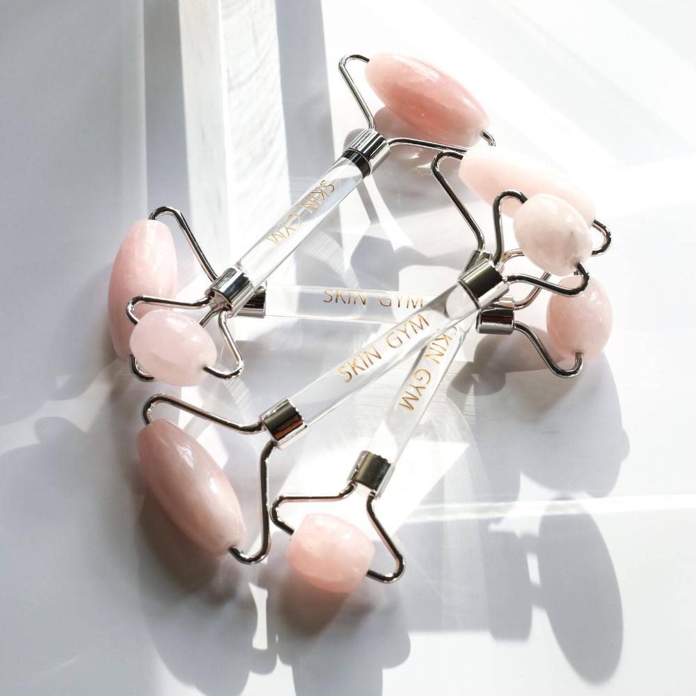 Skin Camp Rose Quartz Face Roller & Massager