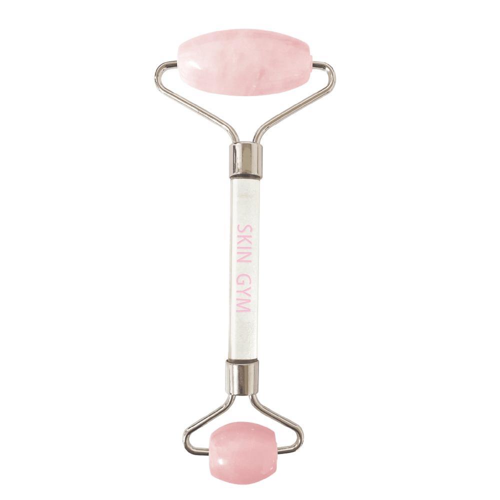skin camp Rose Quartz Face Roller & Massager