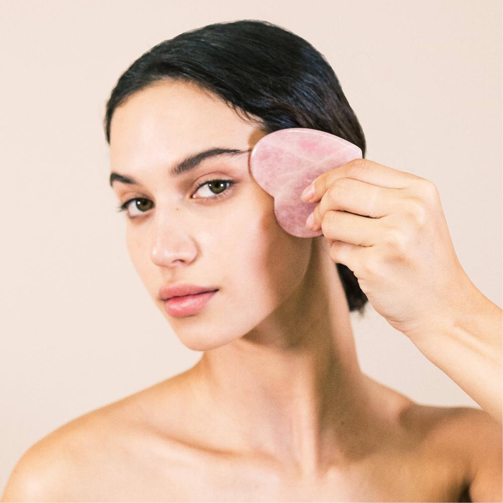 Skin Camp Rose Quartz Lovey Gua Sha