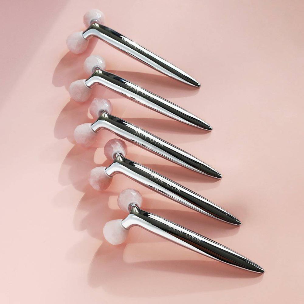 Skin Camp Rose Quartz Revi Facial Massager & Roller