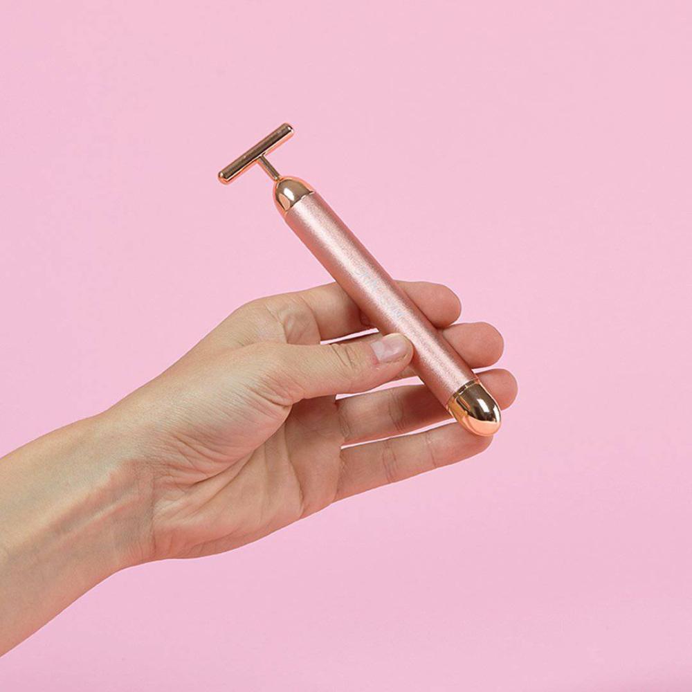 Skin Camp Vibrating T-Bar Face Massager Roller