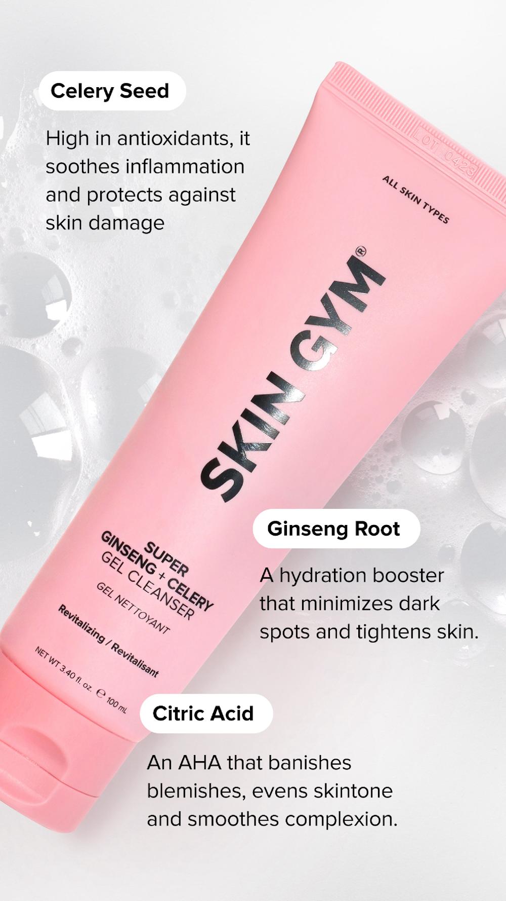 Skin Camp Skin Gym Super Ginseng + Celery Gel Facial Cleanser