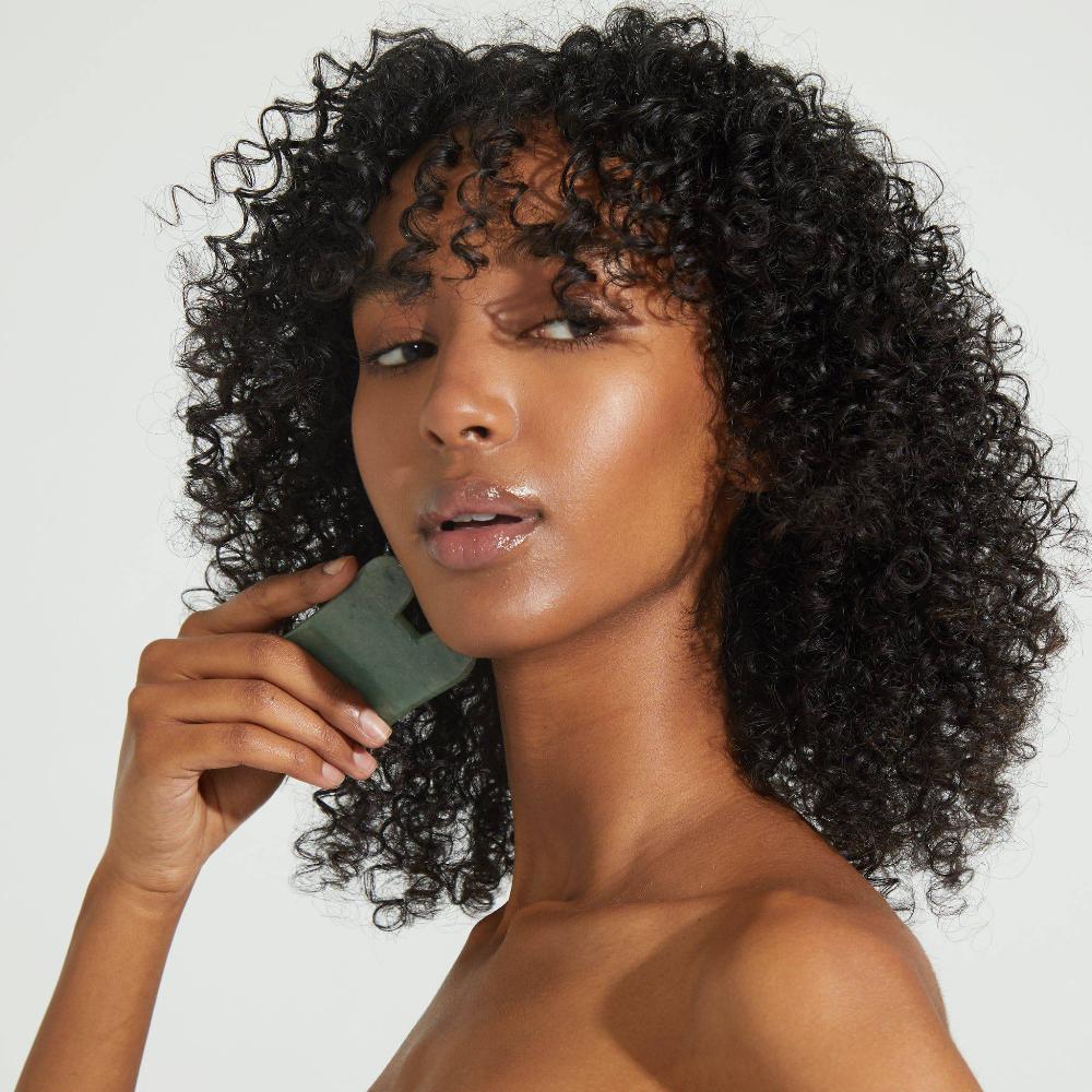 Skin Camp Square Aventurine Jade Gua Sha Facial Massager