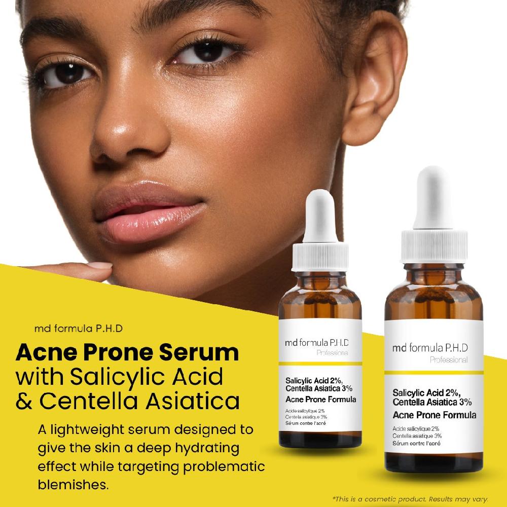 Skin Chemist Acne Prone Serum Salicylic Acid 2% Centella Asistica 3% 30ml