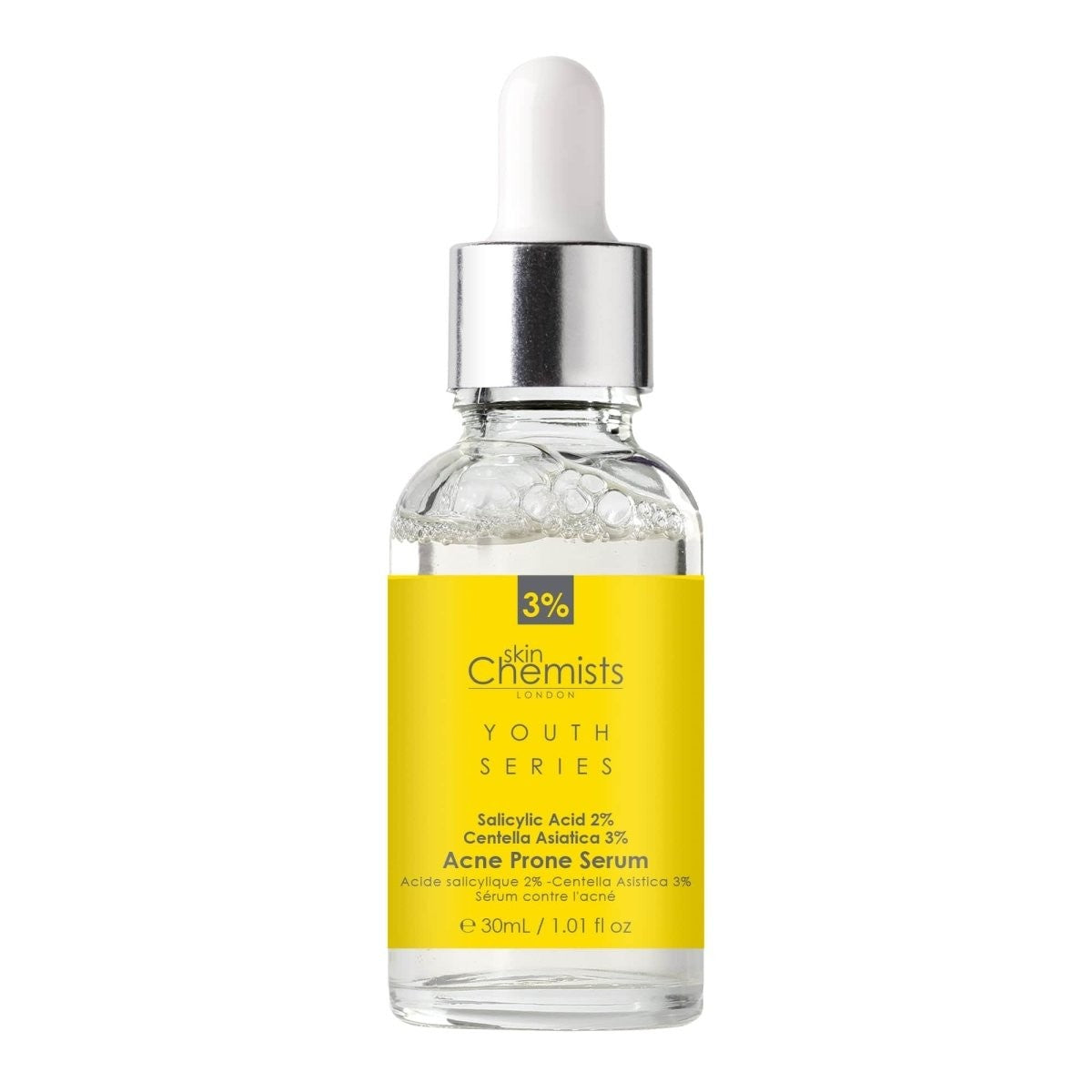 Skin Chemist Acne Prone Serum Salicylic Acid 2% Centella Asistica 3% 30ml