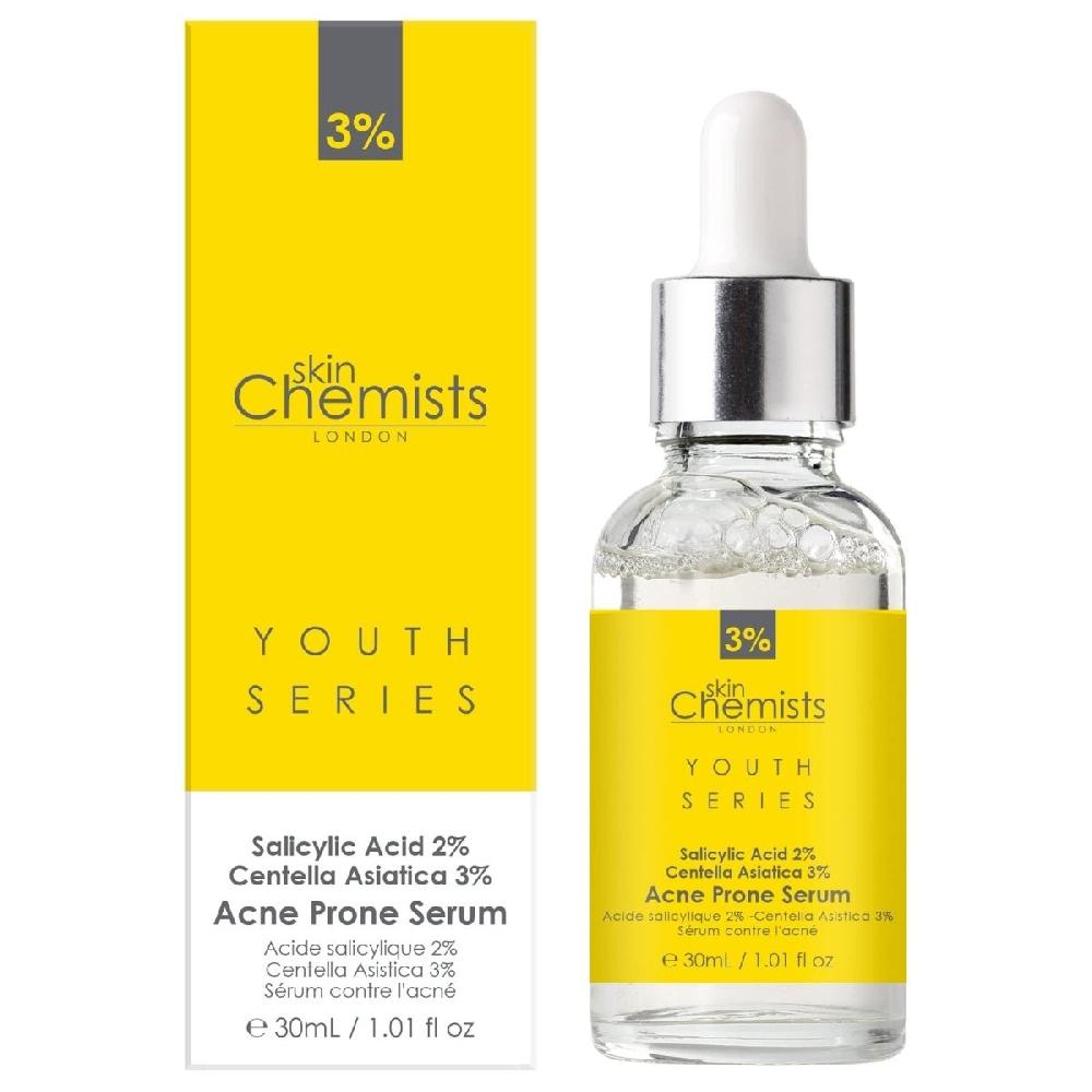 skin chemist Acne Prone Serum Salicylic Acid 2% Centella Asistica 3% 30ml