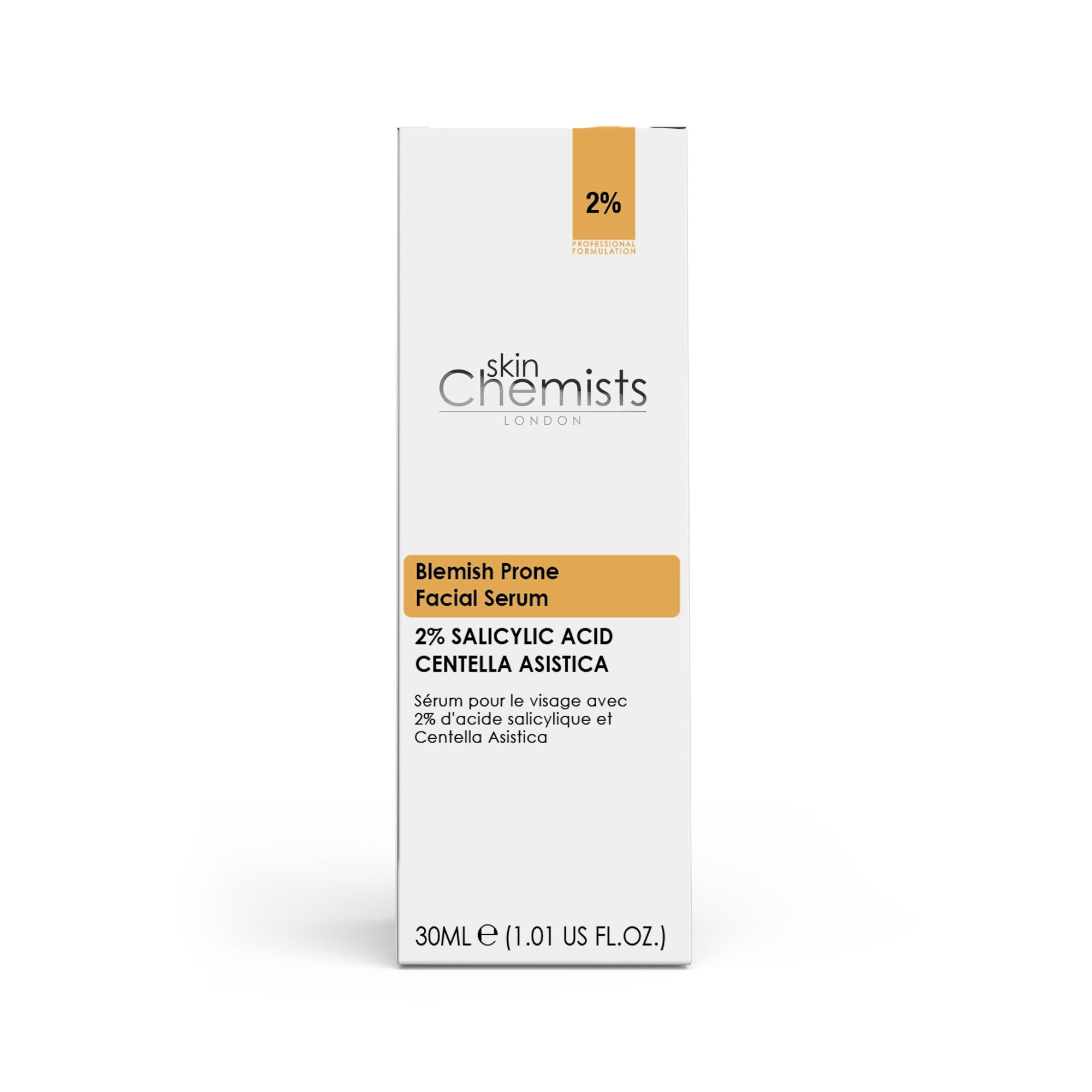 skin chemist Acne Prone Serum Salicylic Acid 2% Centella Asistica 3% 30ml