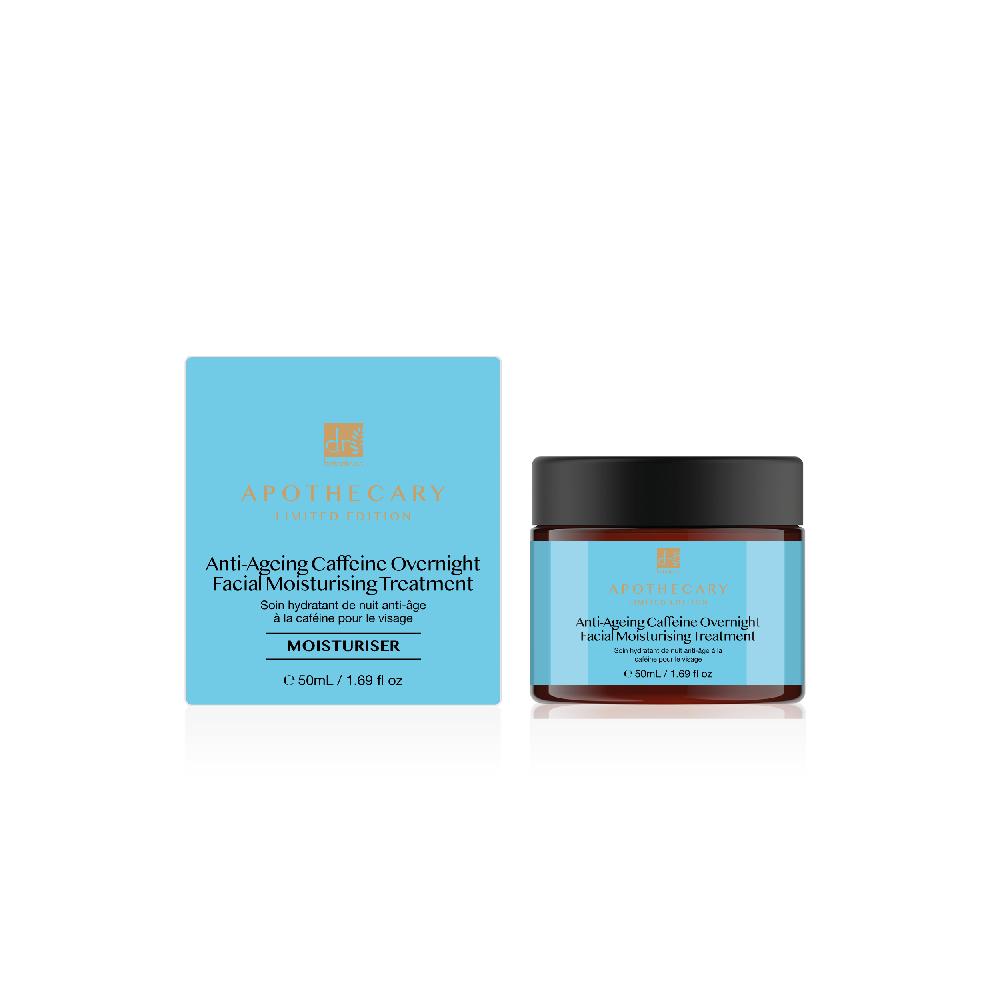Skin Chemist Anti-Ageing Caffeine Overnight Facial Moisturising Treatment 50ml + Un