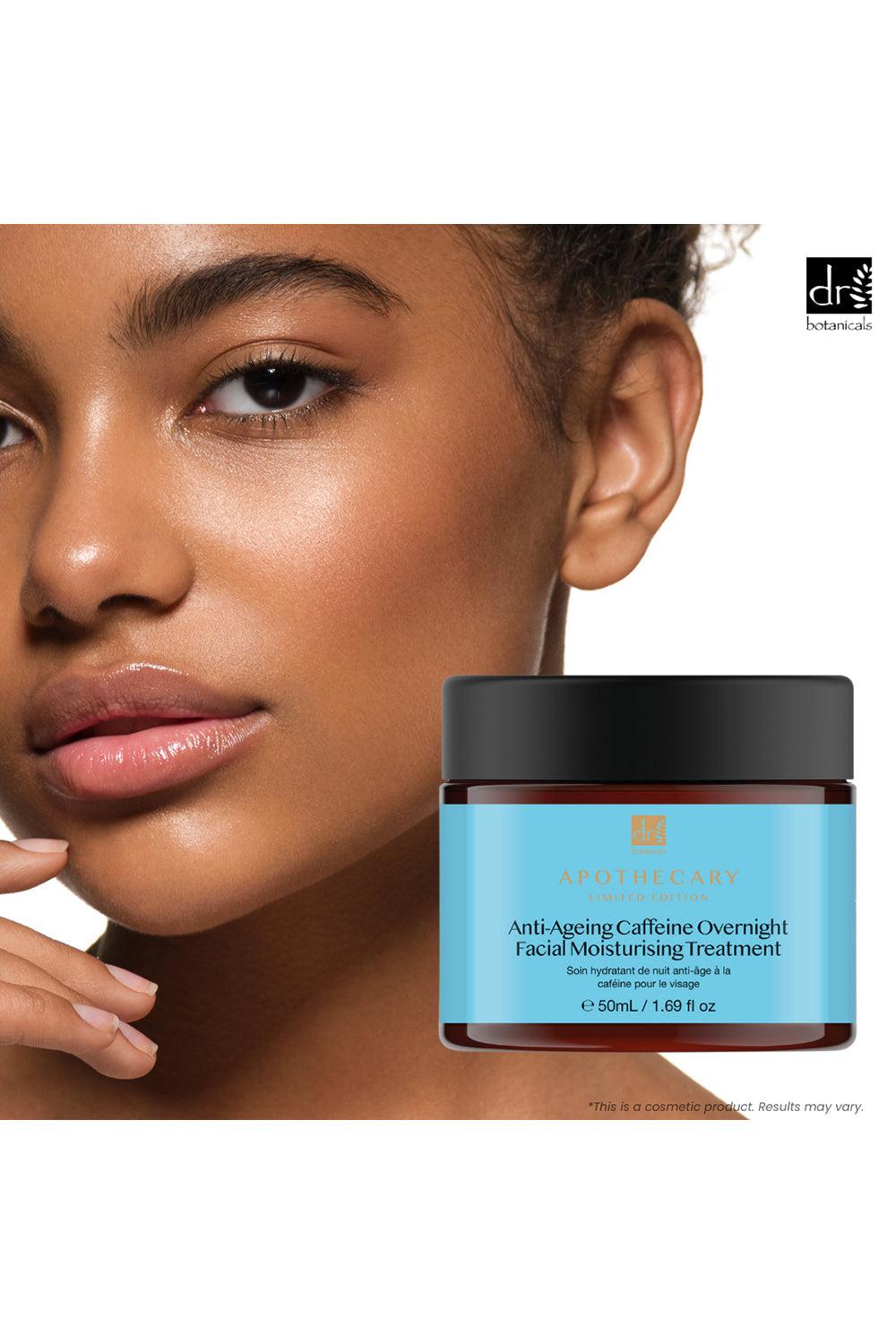 Skin Chemist Anti-Ageing Caffeine Overnight Facial Moisturising Treatment 50ml + Un
