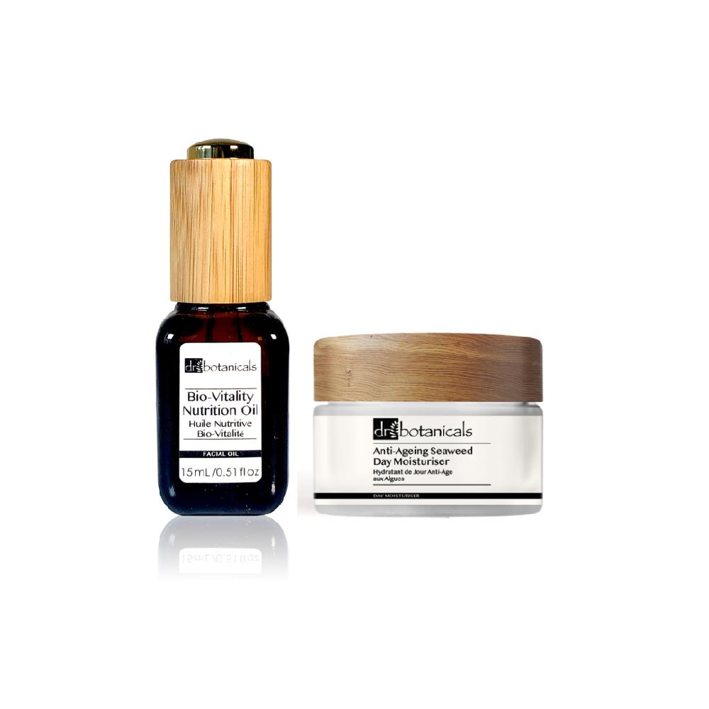 skin chemist Anti-Ageing Plant-Based Moisturiser & Facial Oil Kit