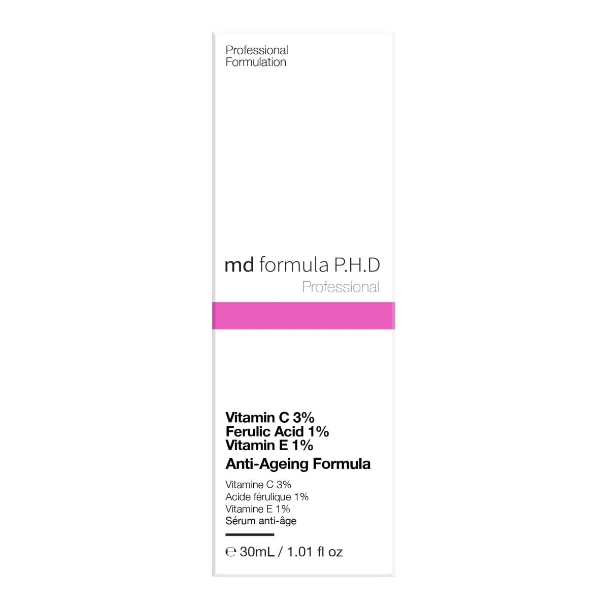 Skin Chemist Anti-Ageing Serum Vitamin C 3% Ferulic Acid 1% Vitamin E 1% 30ml
