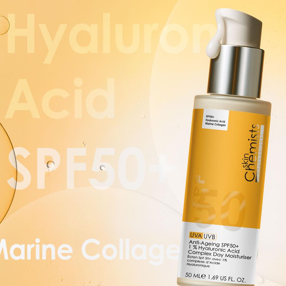 Skin Chemist Anti-Ageing SPF50+ 1 % Hyaluronic Acid Complex Day Moisturiser