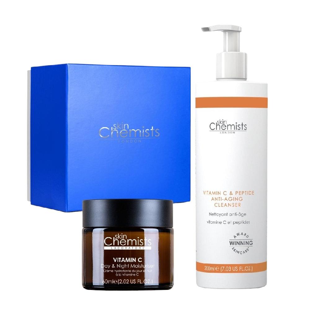 Skin Chemist Anti-Ageing Vitamin C Cleanser & Day Moisturiser Routine
