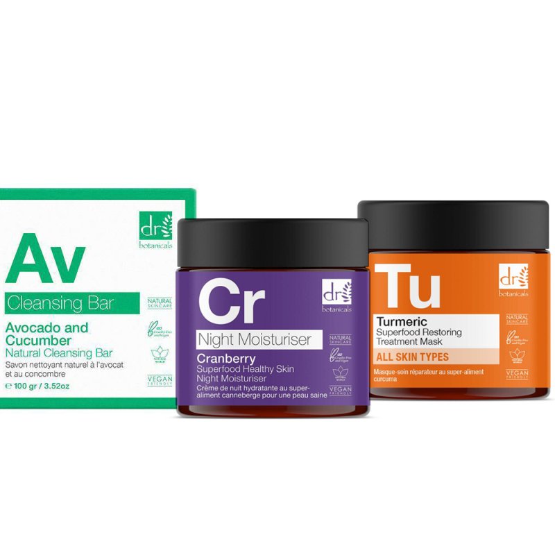 skin chemist Avocado Cranberry & Turmeric Evening Kit