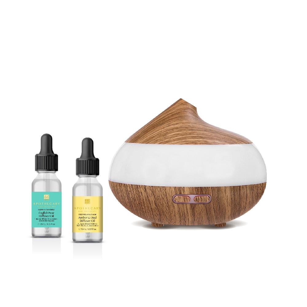 skin chemist Balancing Wooden Aroma Diffuser + Diffuser Kit