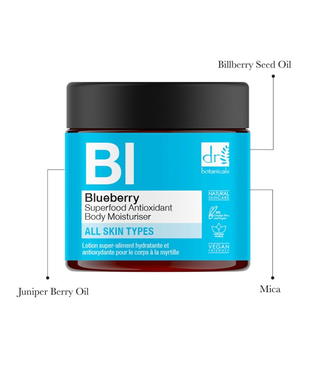 Skin Chemist Blueberry Superfood Antioxidant Body Moisturiser 60ml
