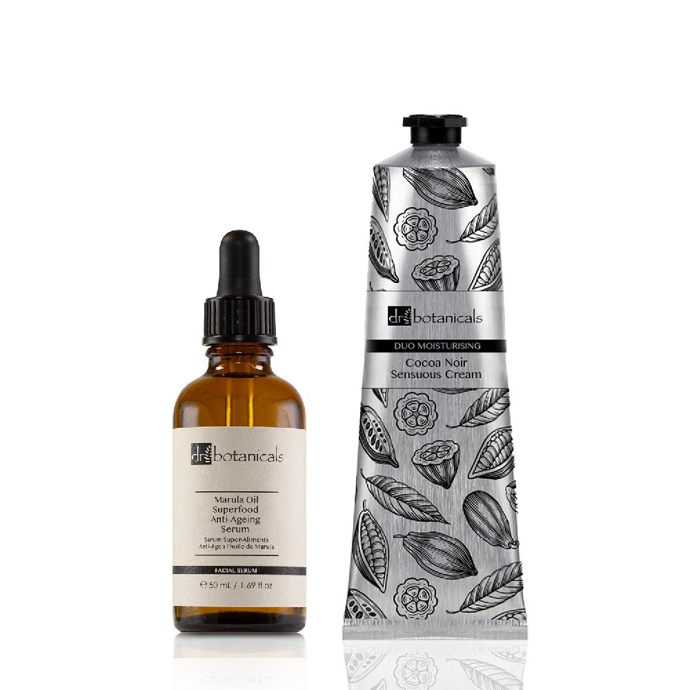 skin chemist Cocoa Noir Sensuous Cream + Marula Oil Facial Serum