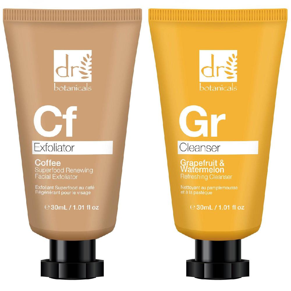 skin chemist Coffee Exfoliator & Grapefruit Superfood Cleansing Starter Kit
