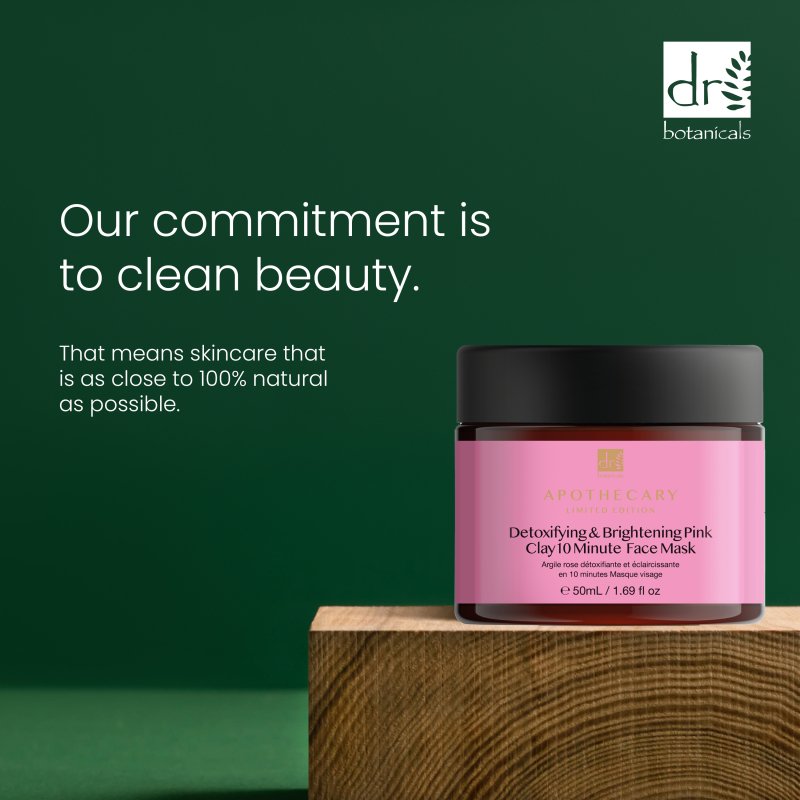 Skin Chemist Detoxifying & Brightening Pink Clay 10 Minute Face Mask 50ml