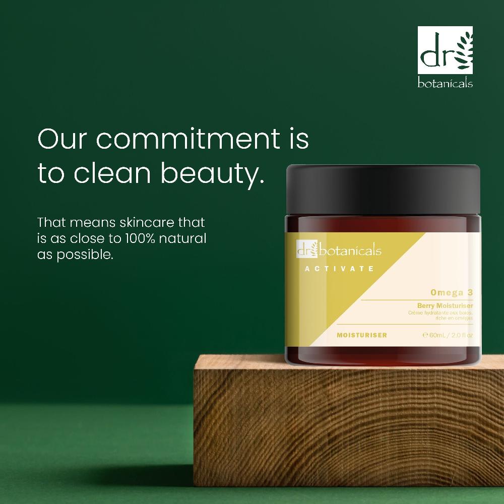 Skin Chemist Dr Botanicals Activate Omega 3 Berry Moisturiser 60ml Twin Value Savin