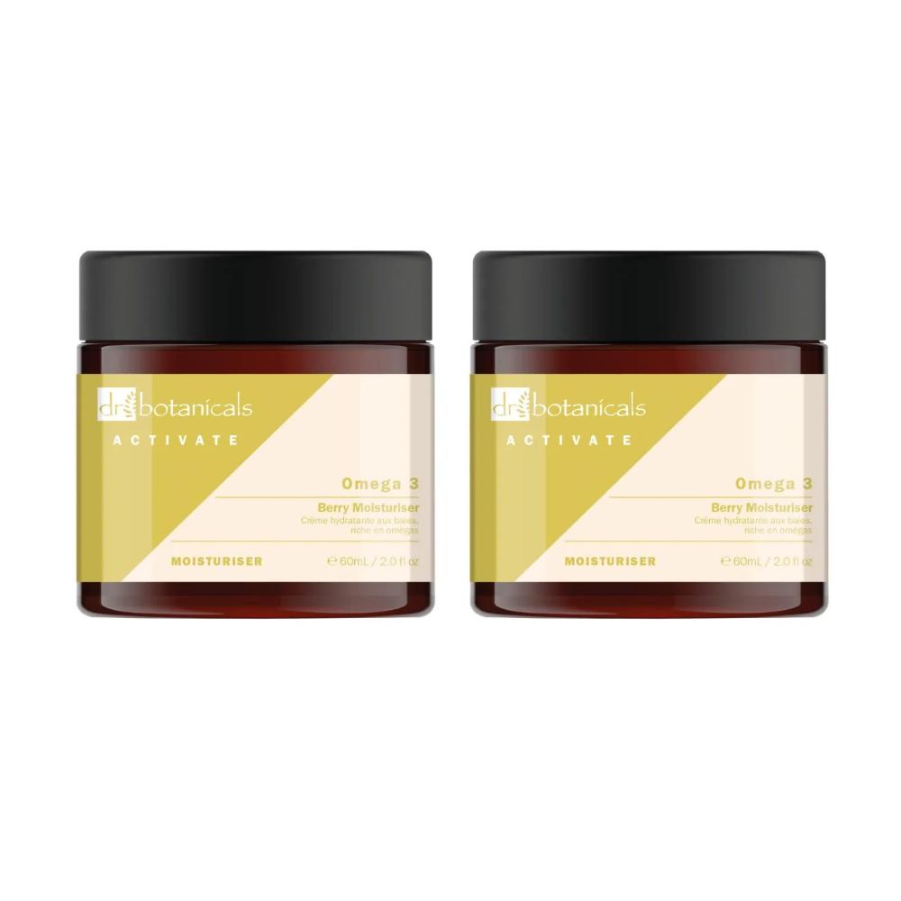 skin chemist Dr Botanicals Activate Omega 3 Berry Moisturiser 60ml Twin Value Savin