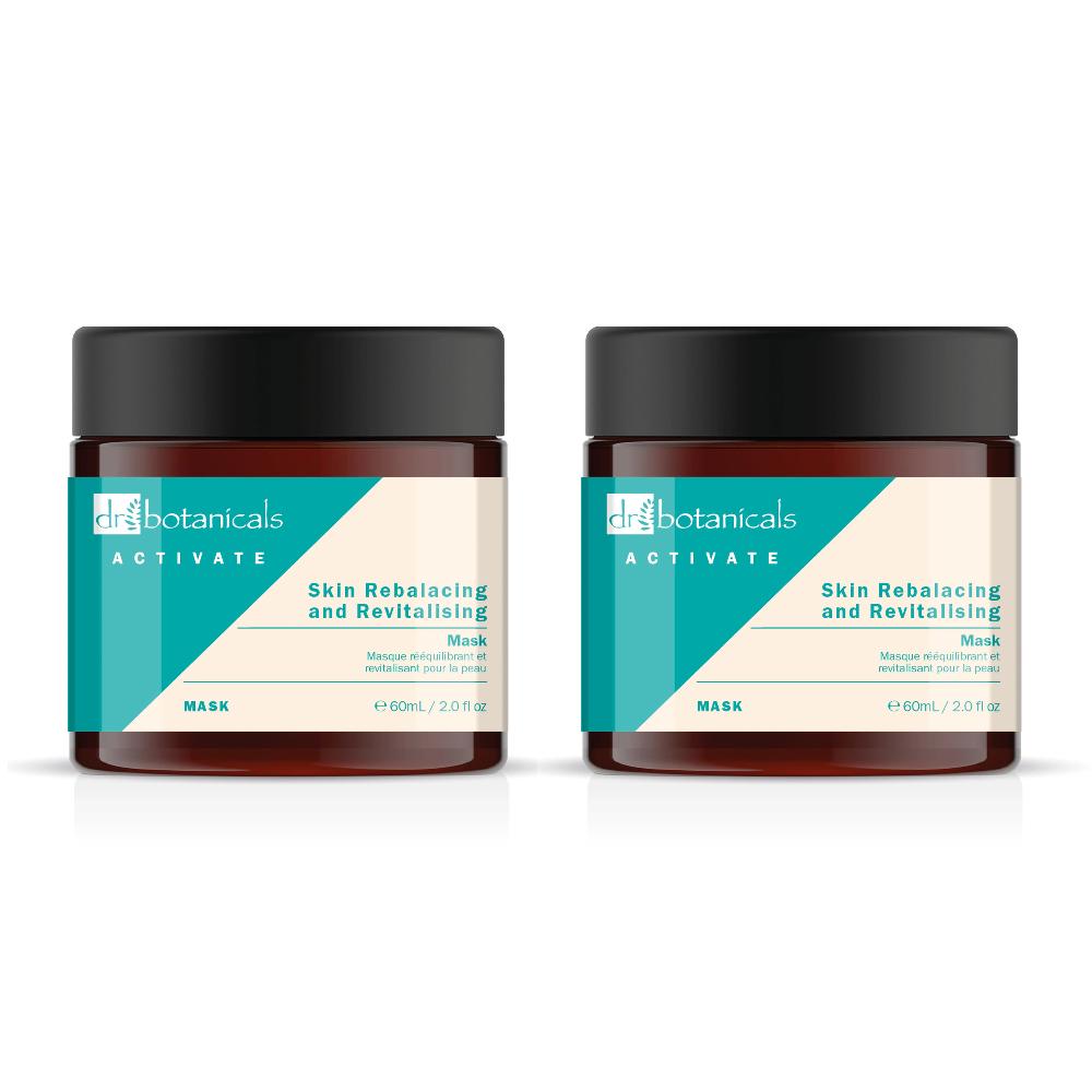 skin chemist Dr Botanicals Activate Skin Rebalancing & Revitalising Mask 60ml Twin