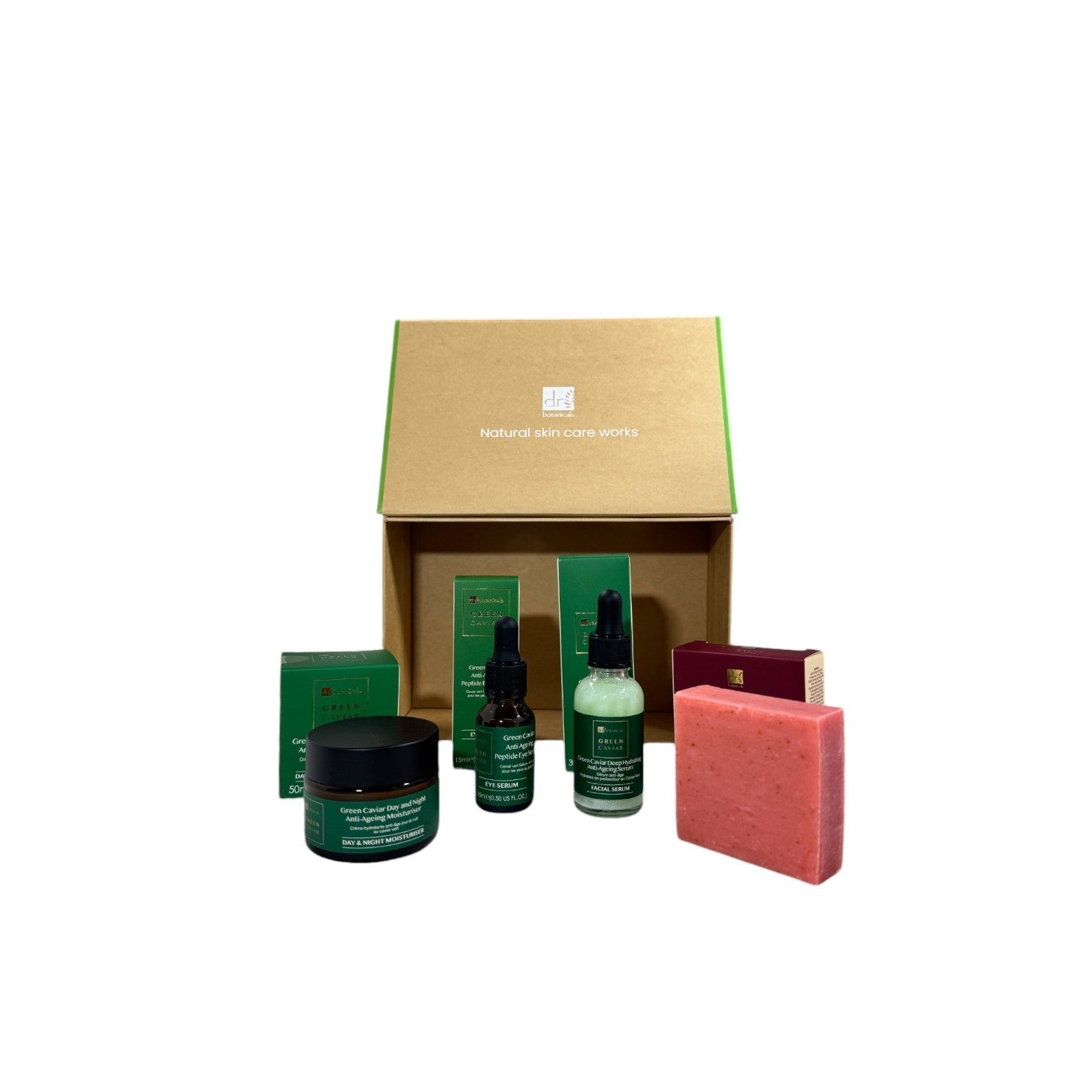 Skin Chemist Dr Botanicals Anti-Ageing Green Caviar Morning Skincare Christmas Gift