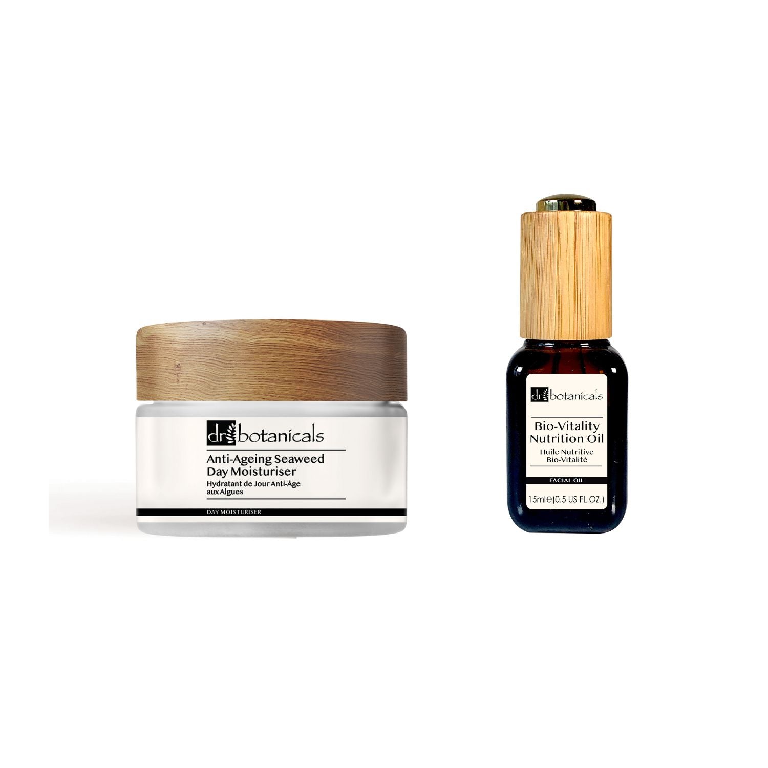 skin chemist Dr Botanicals Anti-Ageing Plant-Based Moisturiser & Facial Oil Kit