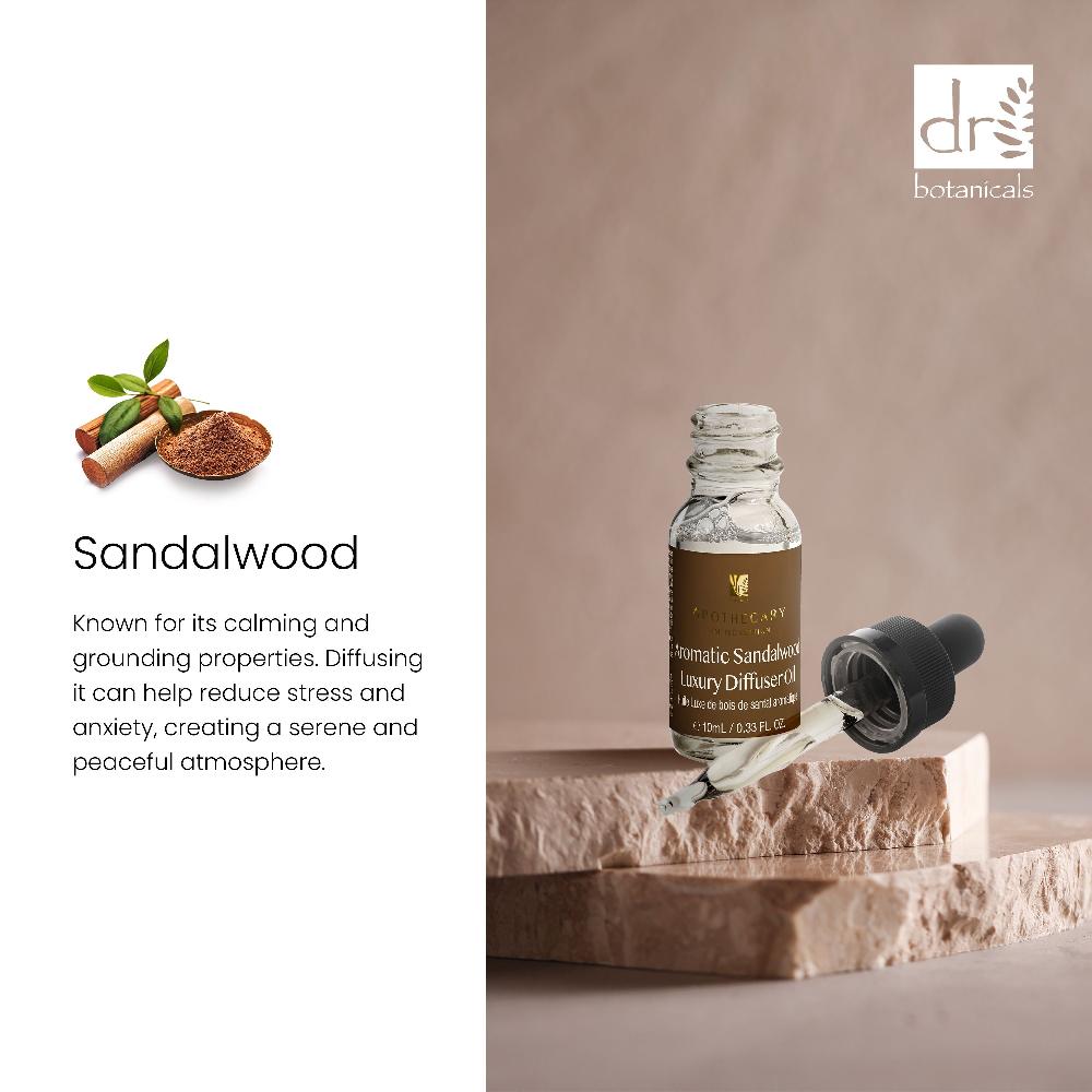 Skin Chemist Dr Botanicals Aromatic Sandalwood Luxury Diffuser Oil 10ml Twin Value