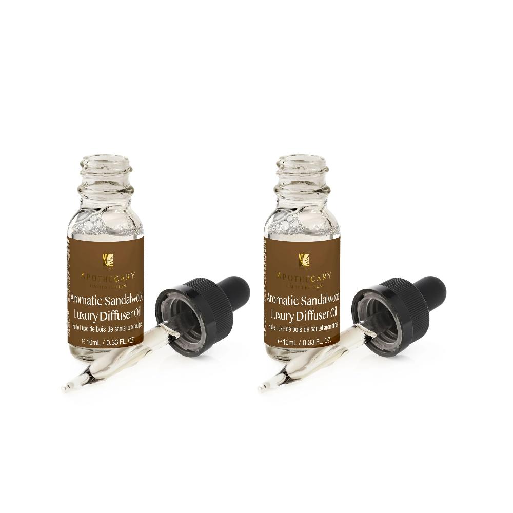 skin chemist Dr Botanicals Aromatic Sandalwood Luxury Diffuser Oil 10ml Twin Value