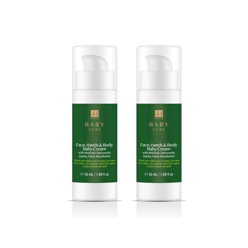 skin chemist Dr Botanicals Baby Lux Face Hands & Body Baby Cream 50ml Twin Value S