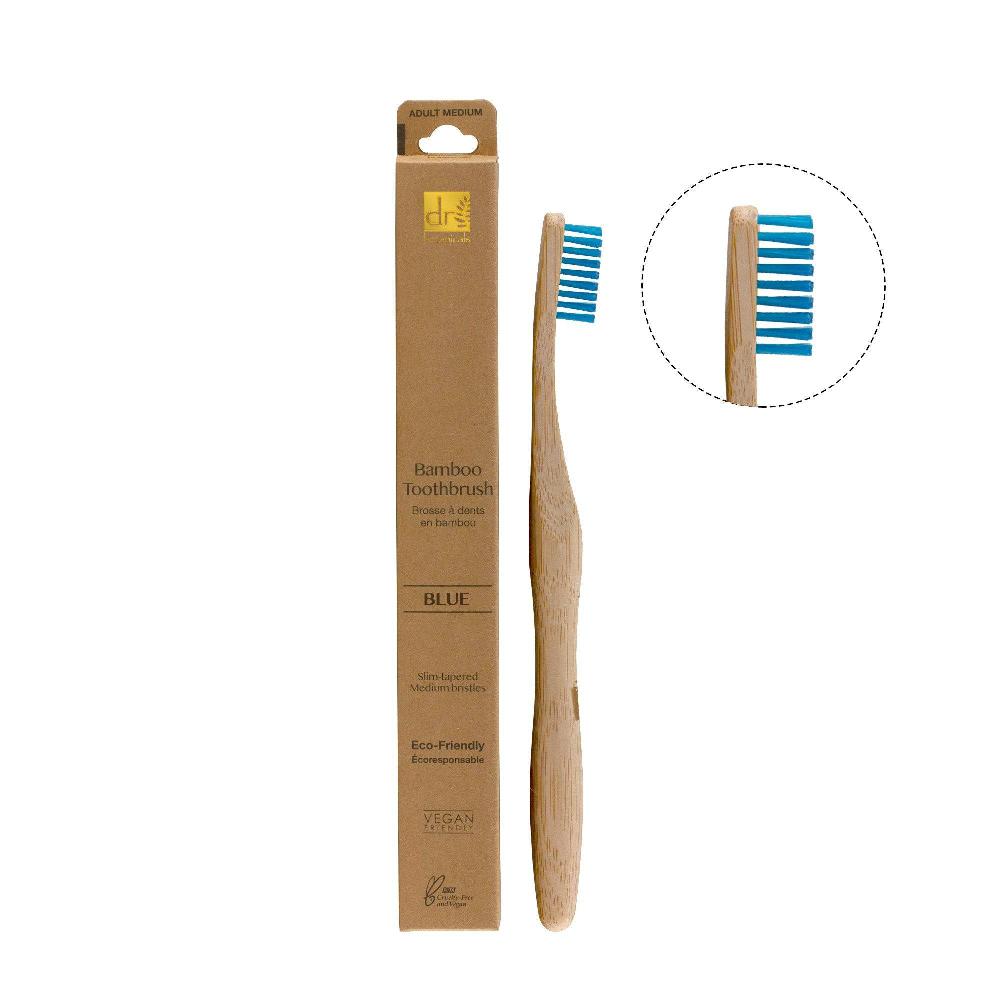 Skin Chemist Dr Botanicals Bamboo Toothbrush Blue Twin Value Savings Pack