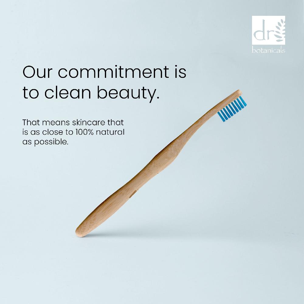 Skin Chemist Dr Botanicals Bamboo Toothbrush Blue Twin Value Savings Pack