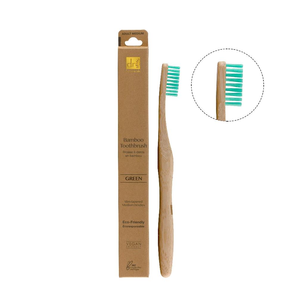 Skin Chemist Dr Botanicals Bamboo Toothbrush Green Twin Value Savings Pack