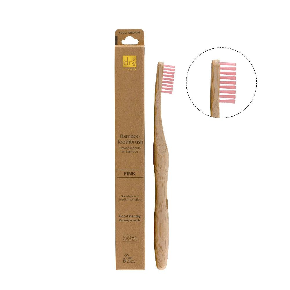 Skin Chemist Dr Botanicals Bamboo Toothbrush Pink Twin Value Savings Pack
