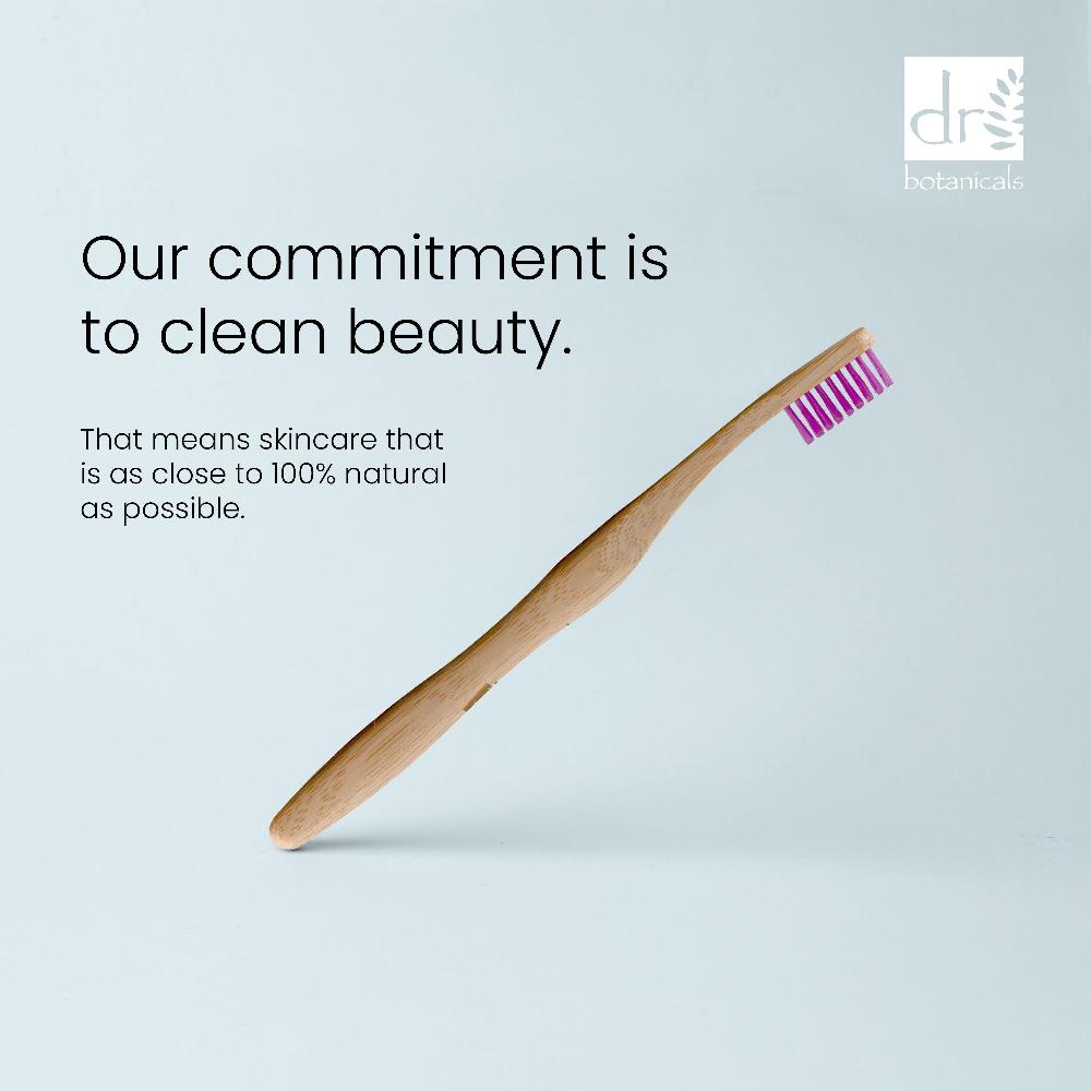 Skin Chemist Dr Botanicals Bamboo Toothbrush Purple Twin Value Savings Pack