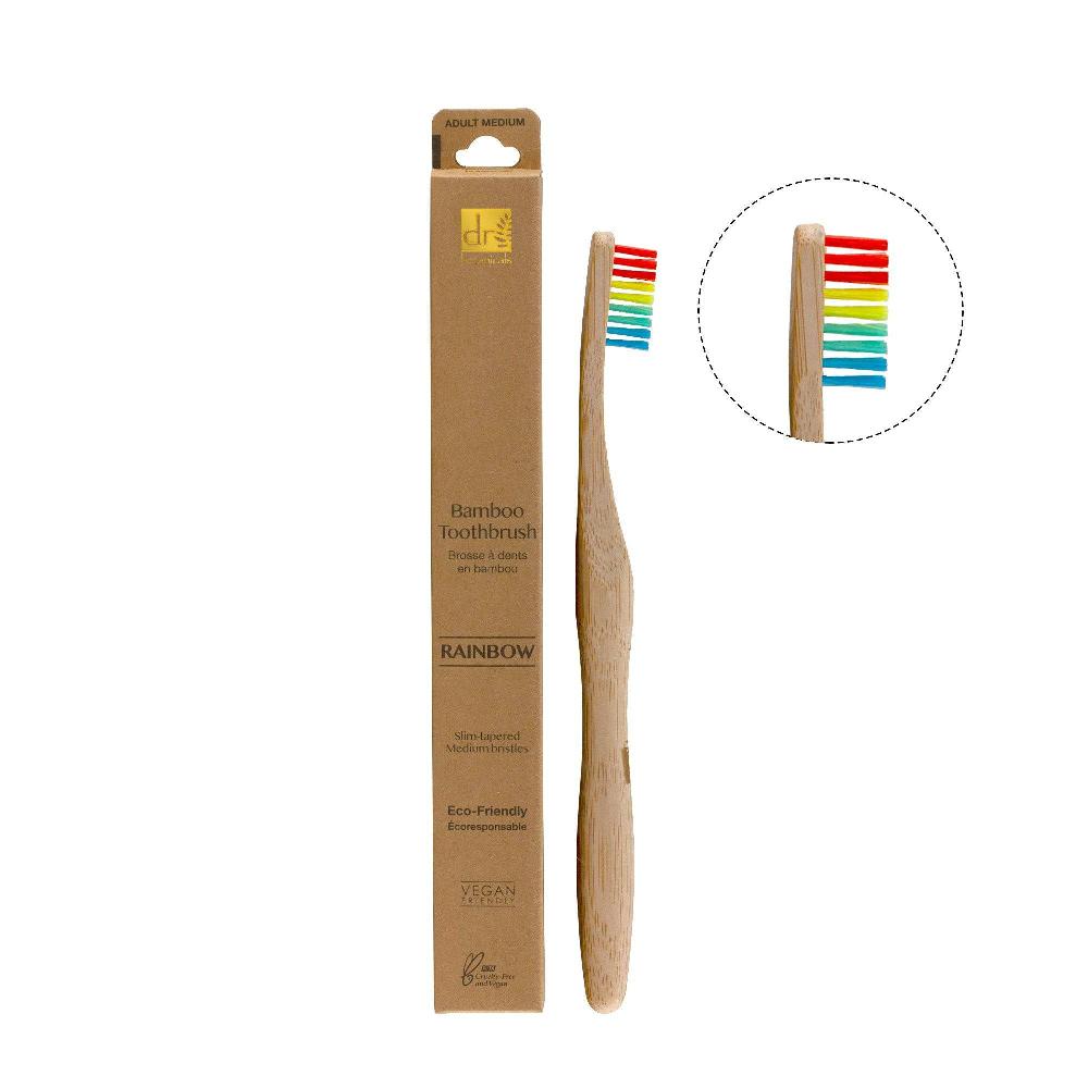 Skin Chemist Dr Botanicals Bamboo Toothbrush Rainbow Twin Value Savings Pack