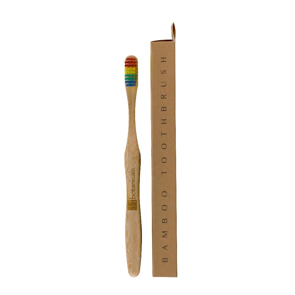 Skin Chemist Dr Botanicals Bamboo Toothbrush Rainbow Twin Value Savings Pack
