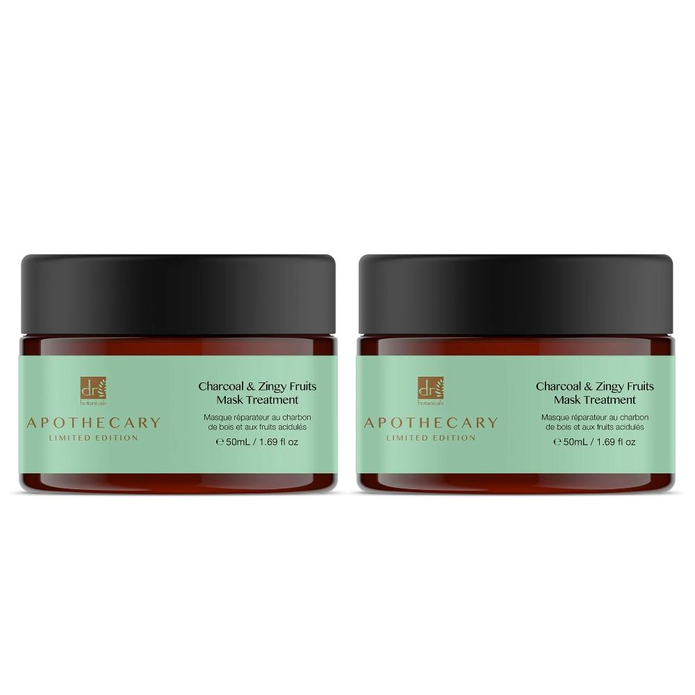 skin chemist Dr Botanicals Charcoal & Zingy Fruits Treatment Mask 50ml Twin Value S