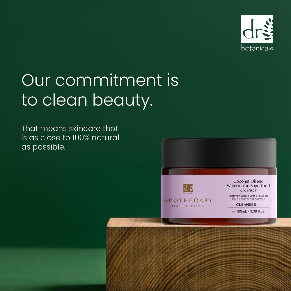 Skin Chemist Dr Botanicals Coconut Oil & Watermelon Superfood Cleanser 100ml Twin V