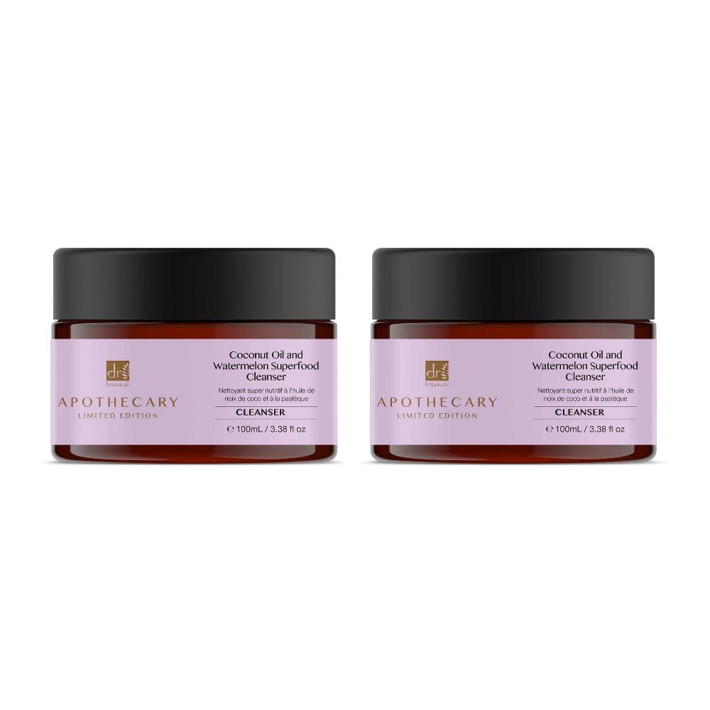 skin chemist Dr Botanicals Coconut Oil & Watermelon Superfood Cleanser 100ml Twin V