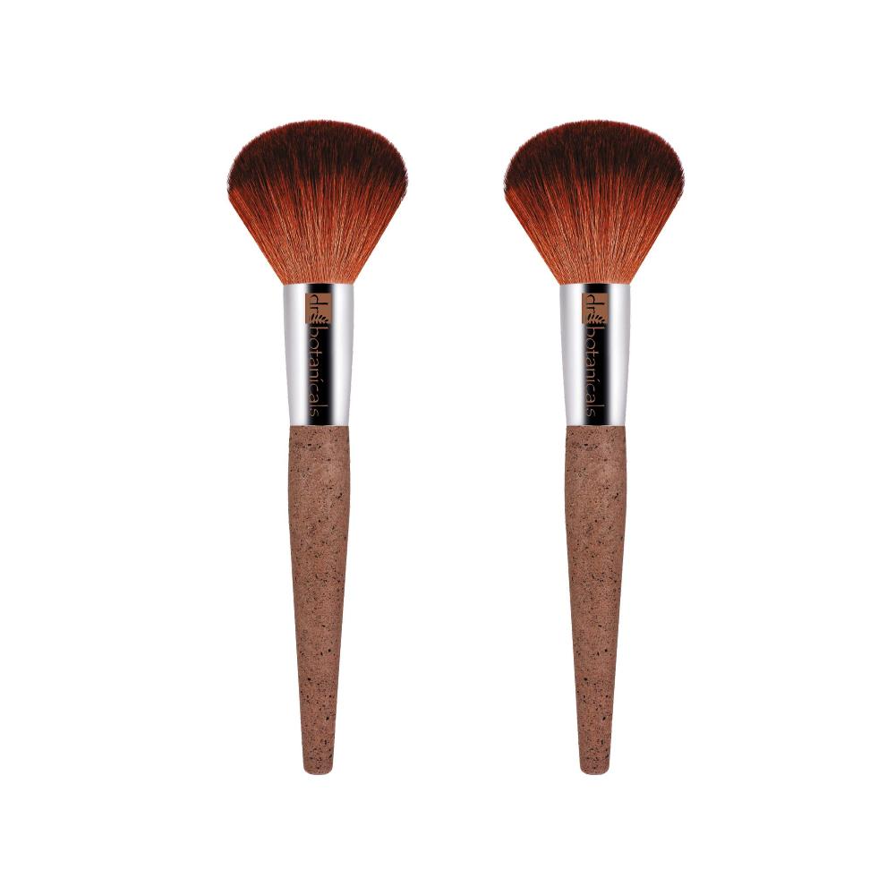 skin chemist Dr Botanicals Coffee Ground Powder Brush Twin Value Savings Pack