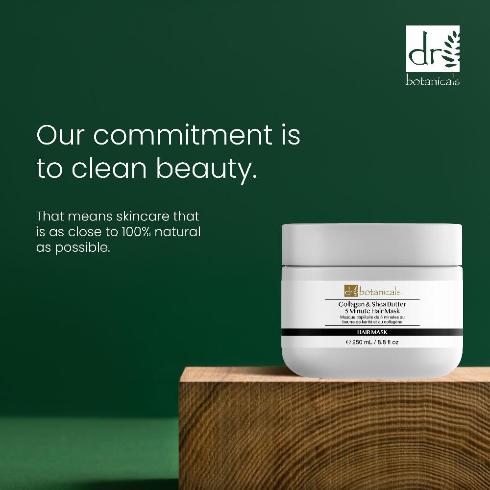 Skin Chemist Dr Botanicals Collagen & Shea Butter 5 Minute Hair Mask 250ml Twin Val
