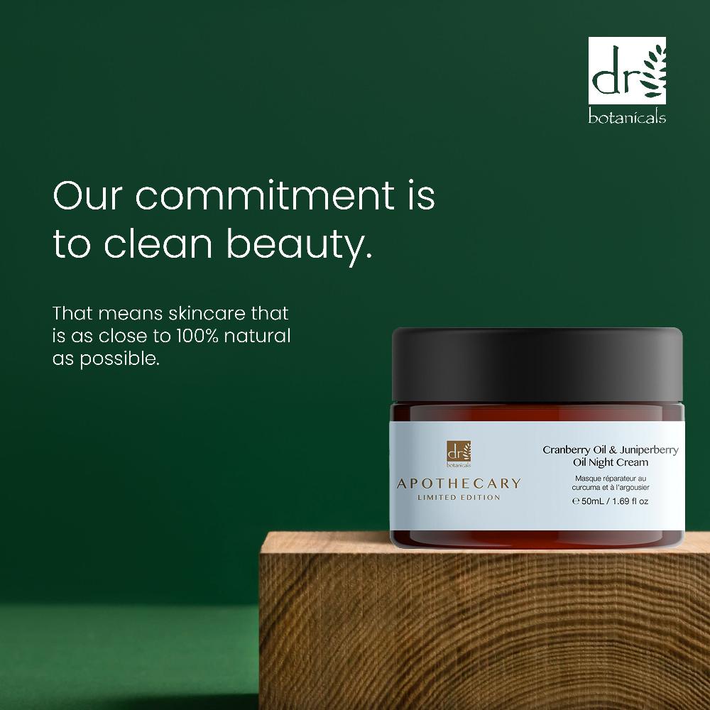 Skin Chemist Dr Botanicals Cranberry Oil & Juniperberry Oil Night Cream 50ml Twin V