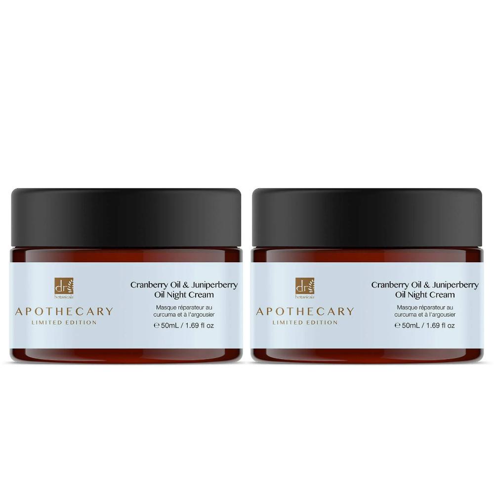 skin chemist Dr Botanicals Cranberry Oil & Juniperberry Oil Night Cream 50ml Twin V
